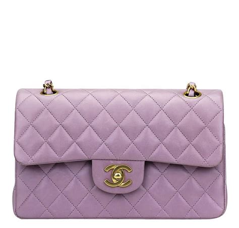 chanel flap bag purple|Chanel flap bag agneau.